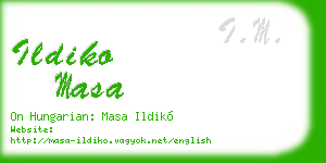 ildiko masa business card